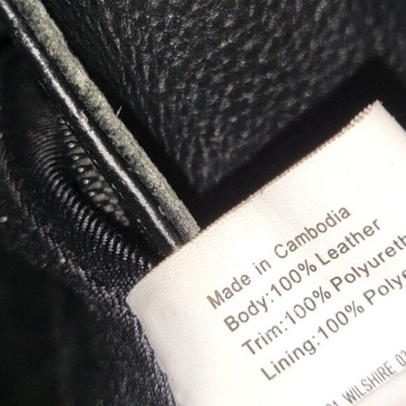 Elliot Luca Leather Bucket Crossbody Handbag Black w White Tassel Pull - Picture 12 of 16